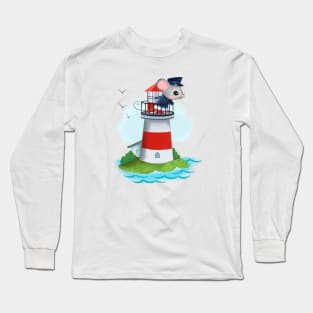 Lighthouse Mouse Long Sleeve T-Shirt